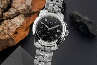Thumbnail von Baume & Mercier Capeland Chronograph Edelstahl Herrenuhr Ref. MV045216
