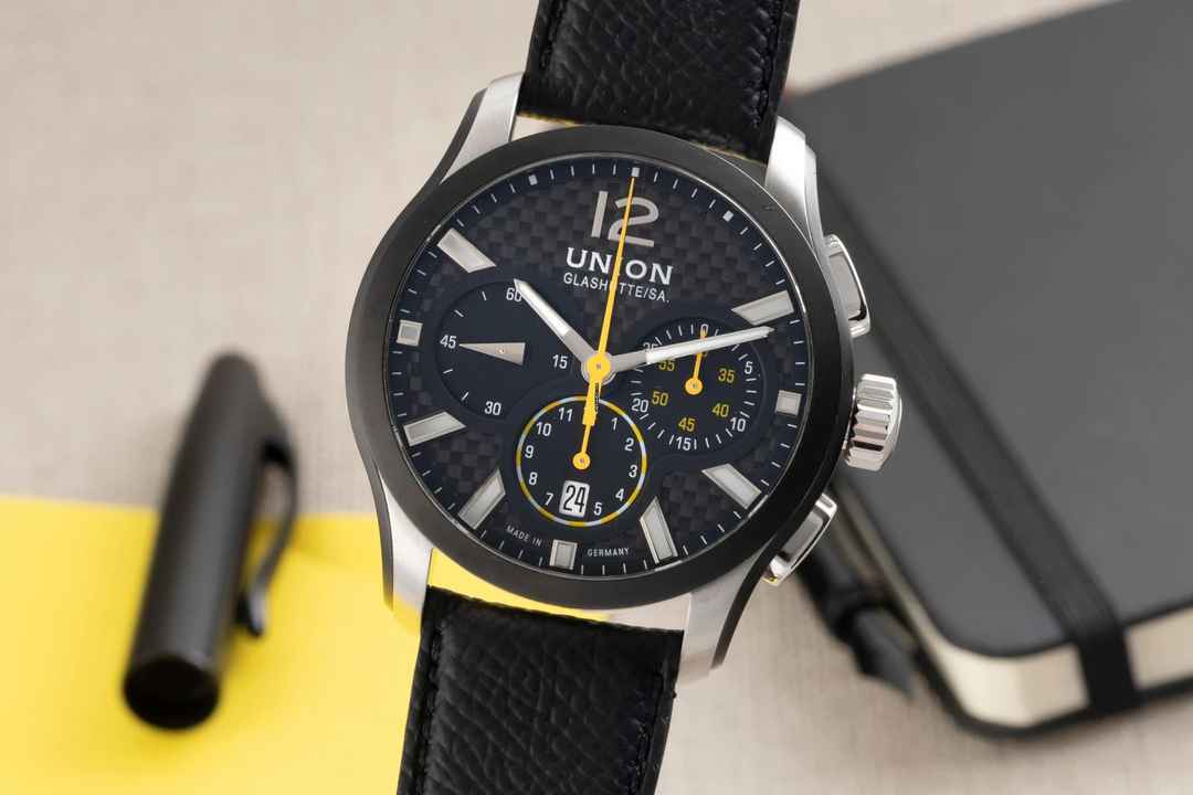  Union Glashütte Belisar Chronograph Automatik Stahl Herrenuhr Ref. D002.627A 