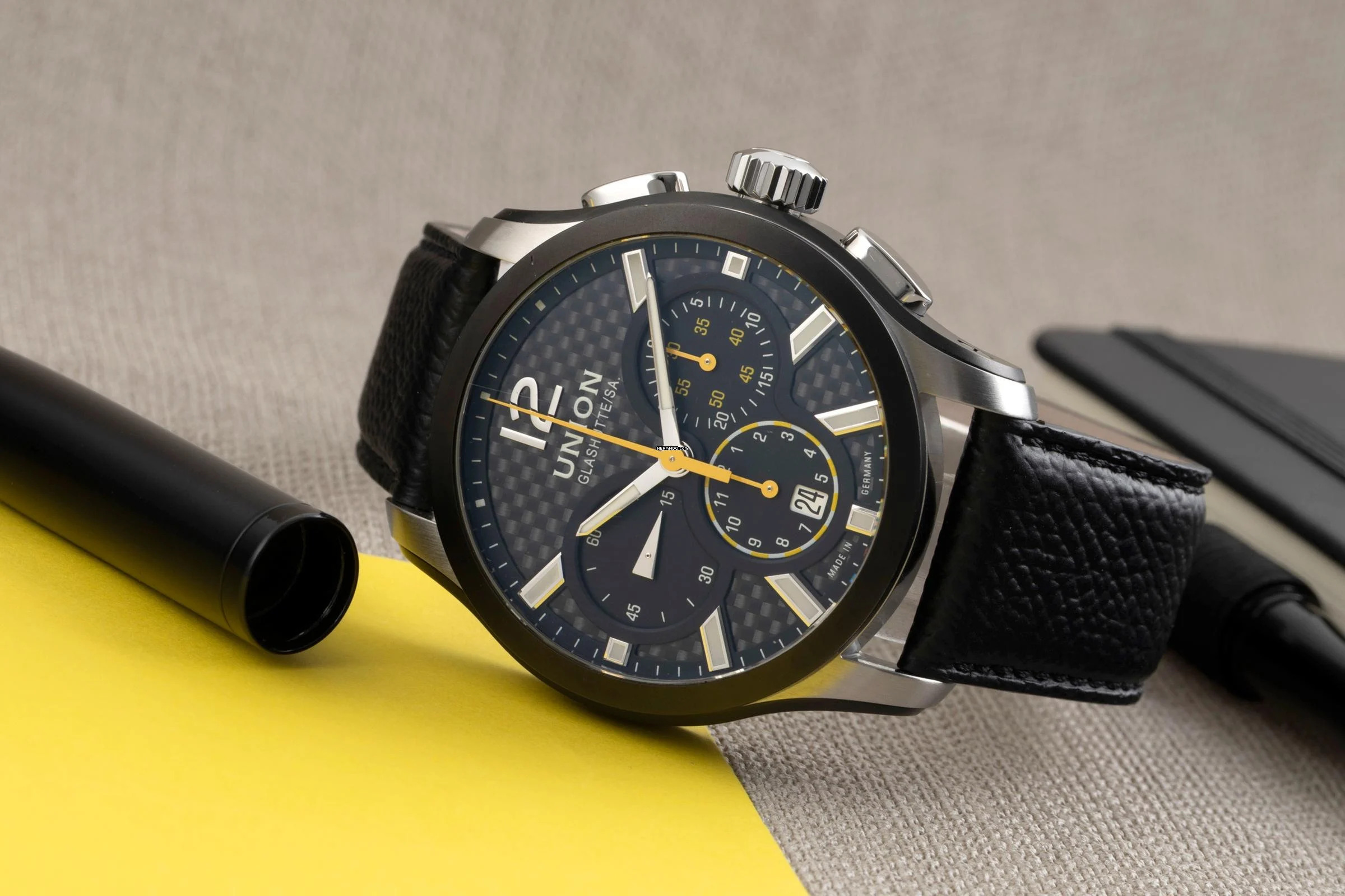 Thumbnail von Union Glashütte Belisar Chronograph Automatik Stahl Herrenuhr Ref. D002.627A