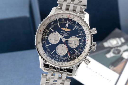  Breitling Navitimer 1 B01 Chronograph 46 Automatik Stahl Ref. AB012721/BD09 B&P 