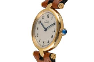 Thumbnail von Cartier Vendome must Vendome Louis Cartier SM Vermeil 925 Silber Damenuhr Ref. W1005354