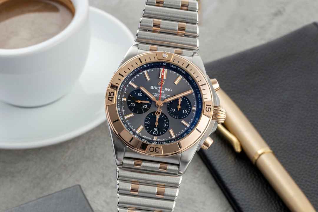  Breitling Chronomat 42 B01 Stahl / Gold Automatik Ref. UB0134101B1U1 