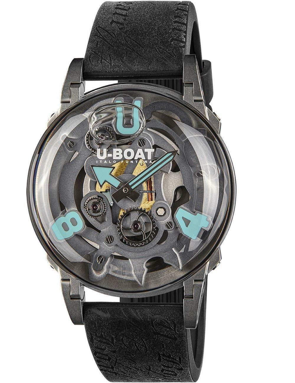  U-Boat 3352 Herrenuhr U-65 44mm SS Aqua 5ATM 
