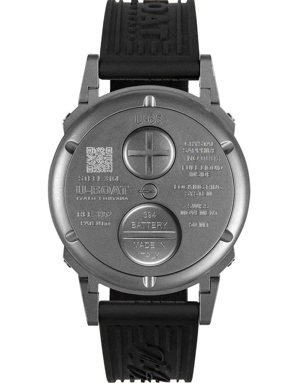 Thumbnail von U-Boat 3352 Herrenuhr U-65 44mm SS Aqua 5ATM