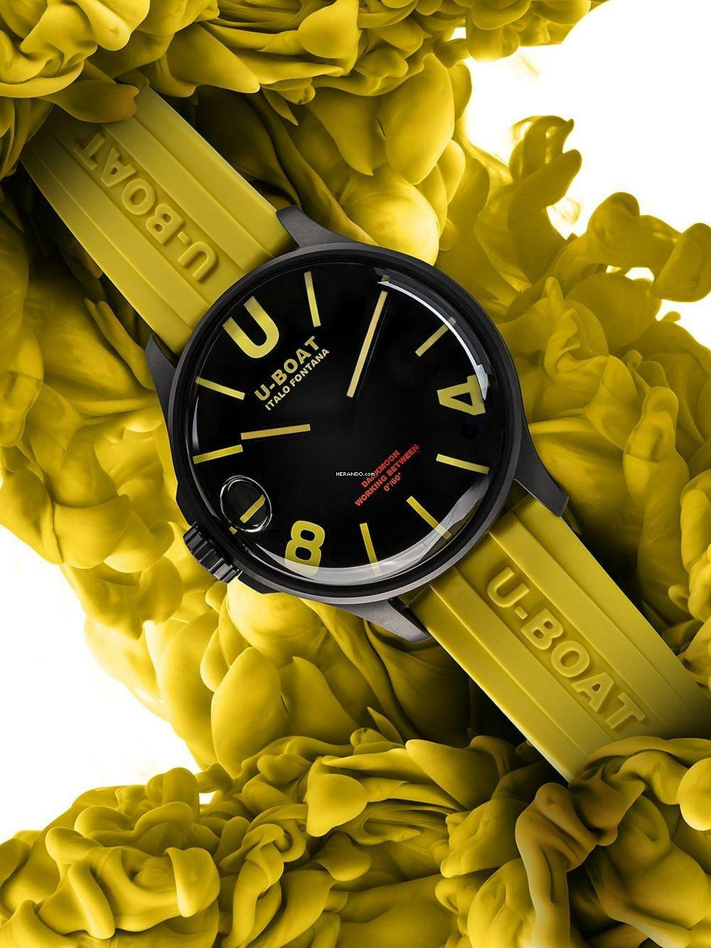 Thumbnail von U-Boat 9522/A Darkmoon Yellow IPB Herrenuhr 44mm 5ATM