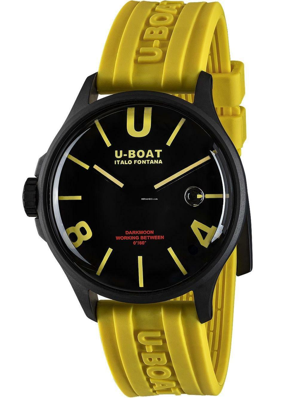 Thumbnail von U-Boat 9522/A Darkmoon Yellow IPB Herrenuhr 44mm 5ATM