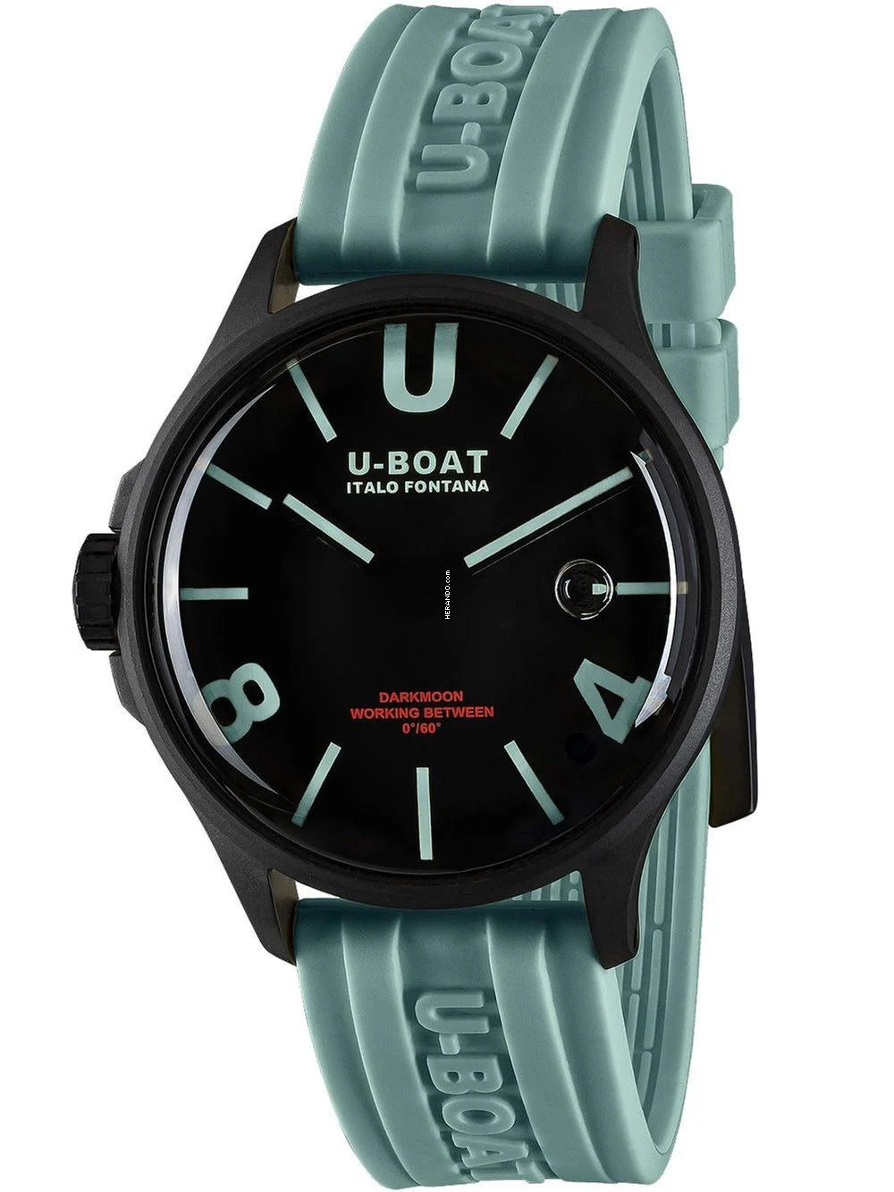 Thumbnail von U-Boat 9526/B Darkmoon Aqua IPB Herrenuhr 44mm 5ATM