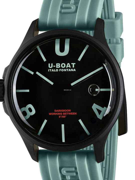  U-Boat 9526/B Darkmoon Aqua IPB Herrenuhr 44mm 5ATM 