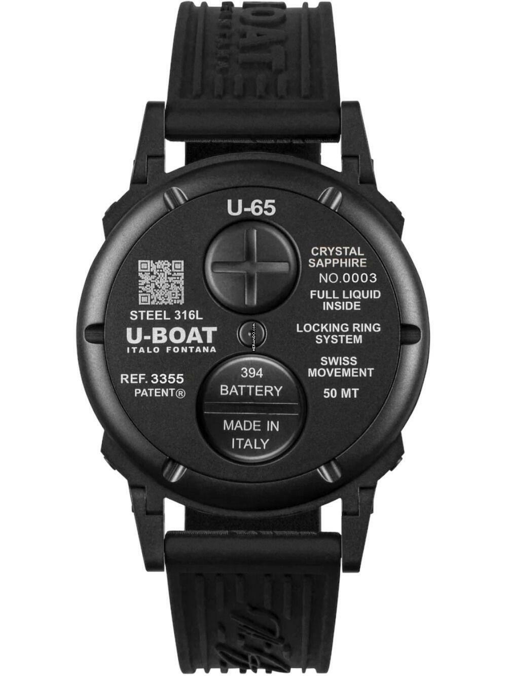 Thumbnail von U-Boat 3355 Herrenuhr U-65 PVD White 44mm 5ATM