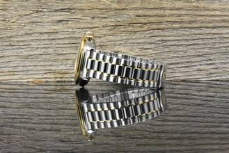 Thumbnail von Omega Speedmaster Date 39 Automatik TIP TOP VINTAGE Stahl / Gold langes Armband