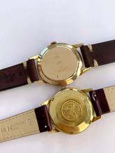 Thumbnail von Omega Classic Vintage KFOF Solid Rose Gold 14ct Vollgold Black Restored Dial