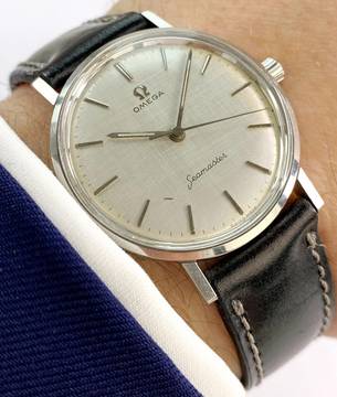 Omega Seamaster Top Condition Serviced Seamaster Vintage Linen Dial 