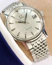 Thumbnail von Omega Genève Vintage Linen Dial Steel Strap 136070 136070