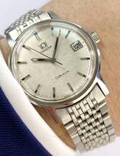 Thumbnail von Omega Genève Vintage Linen Dial Steel Strap 136070 136070