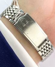 Thumbnail von Omega Genève Vintage Linen Dial Steel Strap 136070 136070