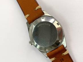 Thumbnail von Omega Genève Serviced Geneve Vintage Automatic Automatik ref 165041 Black Dial Red Hand 165041