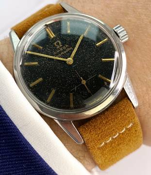  Omega Seamaster Serviced Seamaster Vintage Black Gilt Dial ref 14389 14389 