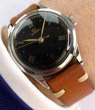 Thumbnail von Omega Classic Vintage Art Deco 35mm Black Gilt Dial Serviced