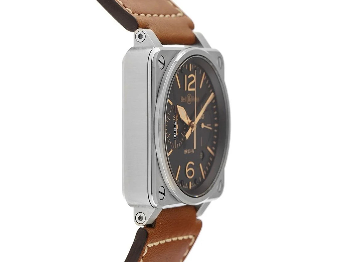 Thumbnail von Bell & Ross BR 03-94 Chronographe Aviation BR 03-94 Golden Heritage Ref.BR0394-ST-G-HE/SCA 2020 Full Set wie Neu Vintage Aviation BR 03-94 Golden Heritage