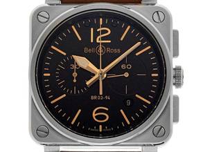 Thumbnail von Bell & Ross BR 03-94 Chronographe Aviation BR 03-94 Golden Heritage Ref.BR0394-ST-G-HE/SCA 2020 Full Set wie Neu Vintage Aviation BR 03-94 Golden Heritage