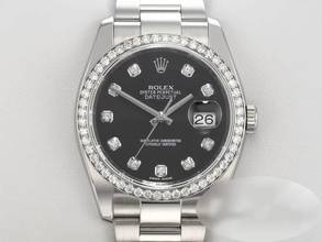 Thumbnail von Rolex Datejust 36 36mm 116244 2016 Stahl Weissgold 750 Diamanten Automatik Stainless Steel 18kt White Gold Oyster-band Chronometer Black Dialgold