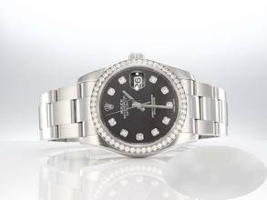 Thumbnail von Rolex Datejust 36 36mm 116244 2016 Stahl Weissgold 750 Diamanten Automatik Stainless Steel 18kt White Gold Oyster-band Chronometer Black Dialgold