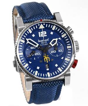  Hanhart Primus Fly Navy Steel Blue MFG3 Ref. 740L.270-3322 - Limited Edition 