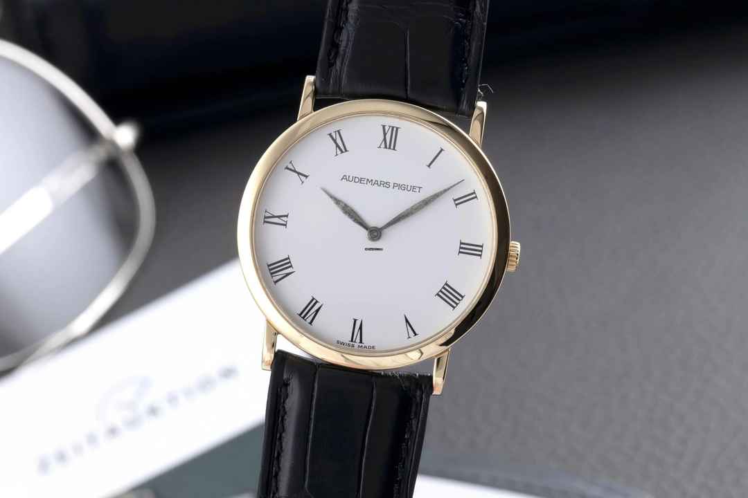  Audemars Piguet Classique 18k (0,750) Gold Gelbgold Handaufzug Herrenuhr Box 