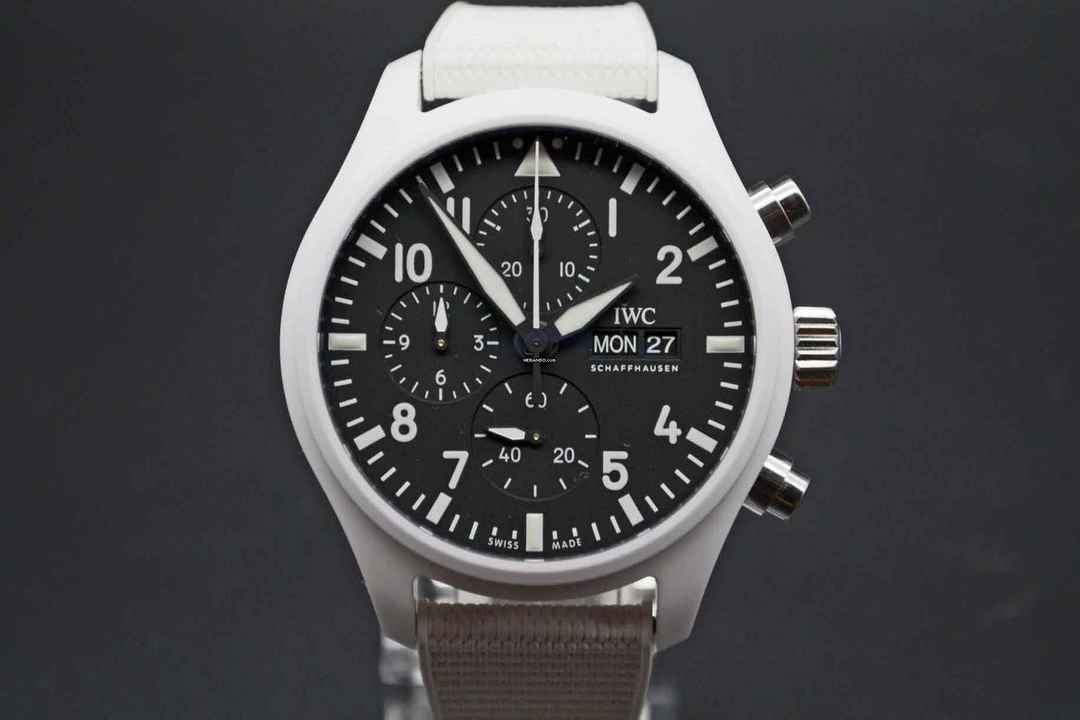 IWC Fliegeruhr Chronograph Top Gun Lake Tahoe LC100 Fullset aus 2025 IWC Garantie bis 2033 
