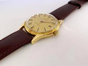 Thumbnail von Omega Constellation Solid Gold Vollgold De Luxe Vintage Automatic Automatik 14394 14393