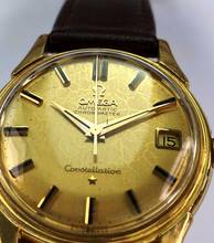 Thumbnail von Omega Constellation Solid Gold Vollgold De Luxe Vintage Automatic Automatik 14394 14393
