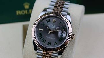 Thumbnail von Rolex Datejust 41 Steel Rosé - Wimbledon - like New - Fullset - 02/2021