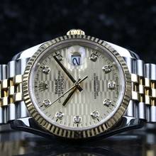 Thumbnail von Rolex Datejust 36 Steel Gold - Motif Diamond - like New - Fullset - 04/2023