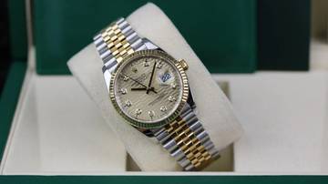 Thumbnail von Rolex Datejust 36 Steel Gold - Motif Diamond - like New - Fullset - 04/2023