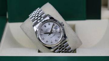 Thumbnail von Rolex Datejust 36 Jubilee - Silver Diamond - like New - Fullset - 12/2012