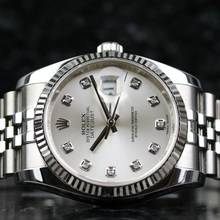 Thumbnail von Rolex Datejust 36 Jubilee - Silver Diamond - like New - Fullset - 12/2012