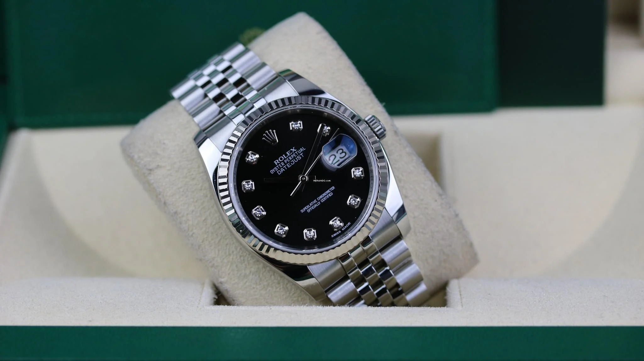 Thumbnail von Rolex Datejust 36 Jubilee - Black Diamond - like New - Fullset - 06/2014