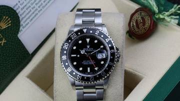Thumbnail von Rolex GMT-Master II Steel 16710 - Fullset with Service Card 2019 - 2004 Y Serie