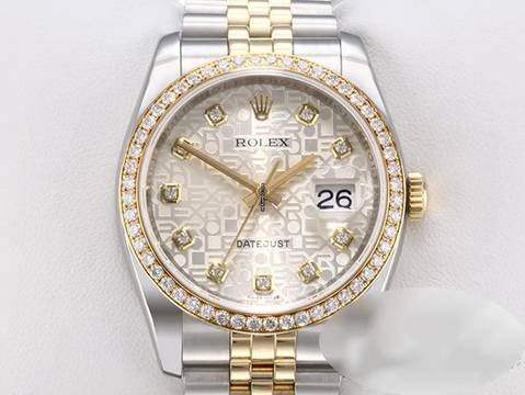  Rolex Datejust 36 36mm 116243 2014 Stahl Gelbgold 750 Diamanten Automatik Stainless Steel 18kt Yellow Gold Jubilé-band Chronometer Oyster 
