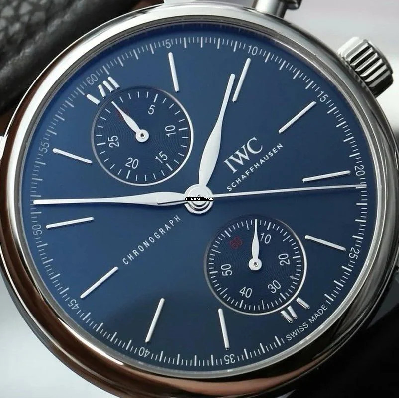  IWC Portofino Chronograph 39 Edition Laureus NEW FULL SET 