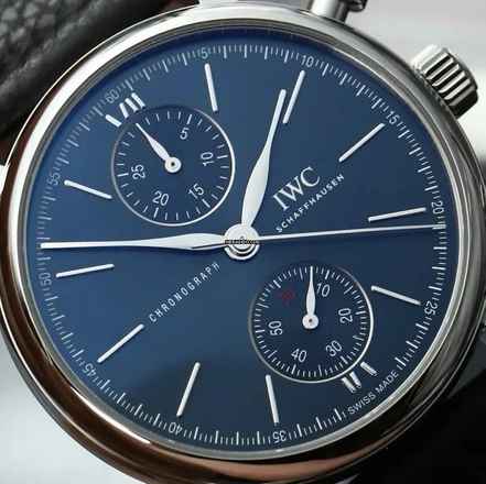  IWC Portofino Chronograph 39 Edition Laureus NEW FULL SET 