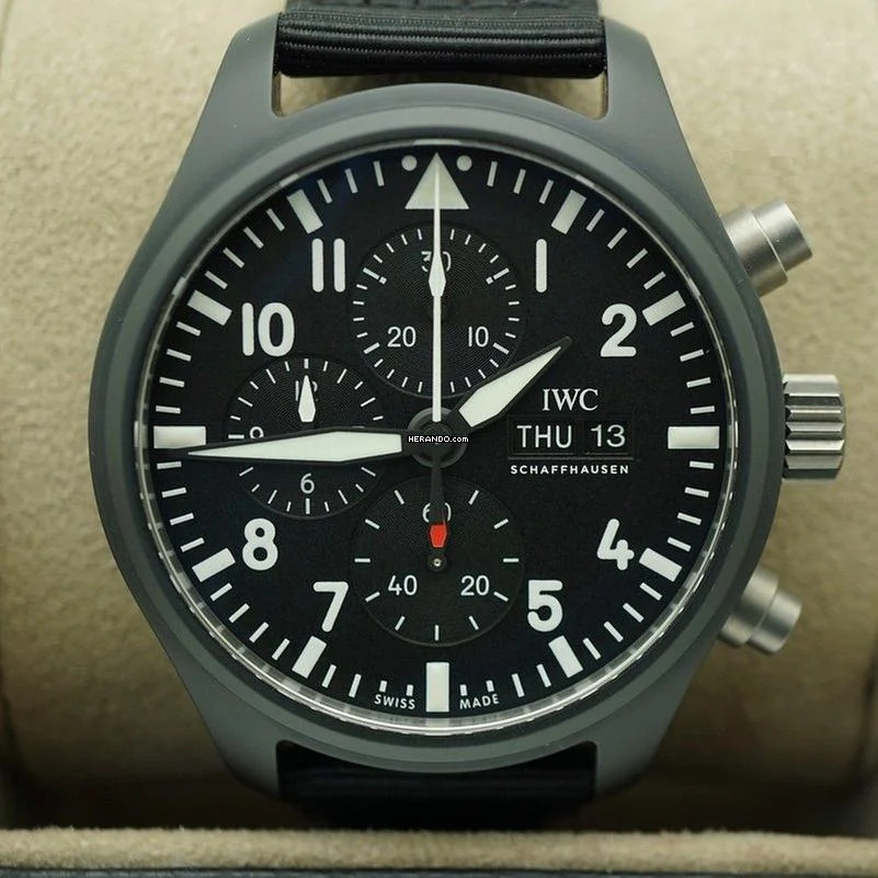  IWC Fliegeruhr Chronograph Pilot Chronograph NEW FULL SET 