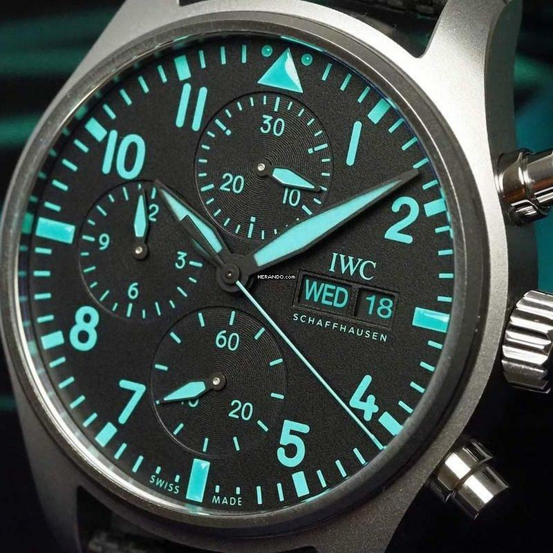  IWC Fliegeruhr Chronograph Pilot Chronograph NEW FULL SET 