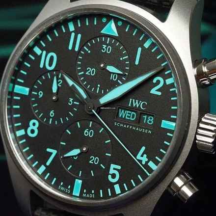  IWC Fliegeruhr Chronograph Pilot Chronograph NEW FULL SET 