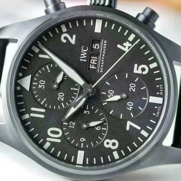  IWC Fliegeruhr Chronograph Top Gun Pilot Chronograph Top Gun NEW FULL SET 