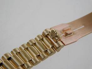 Thumbnail von Rolex Lady-Datejust 18 Kt Gelbgold im Top Zustand Strammes Band Römisches Z.B. Brillantlünette langes Band