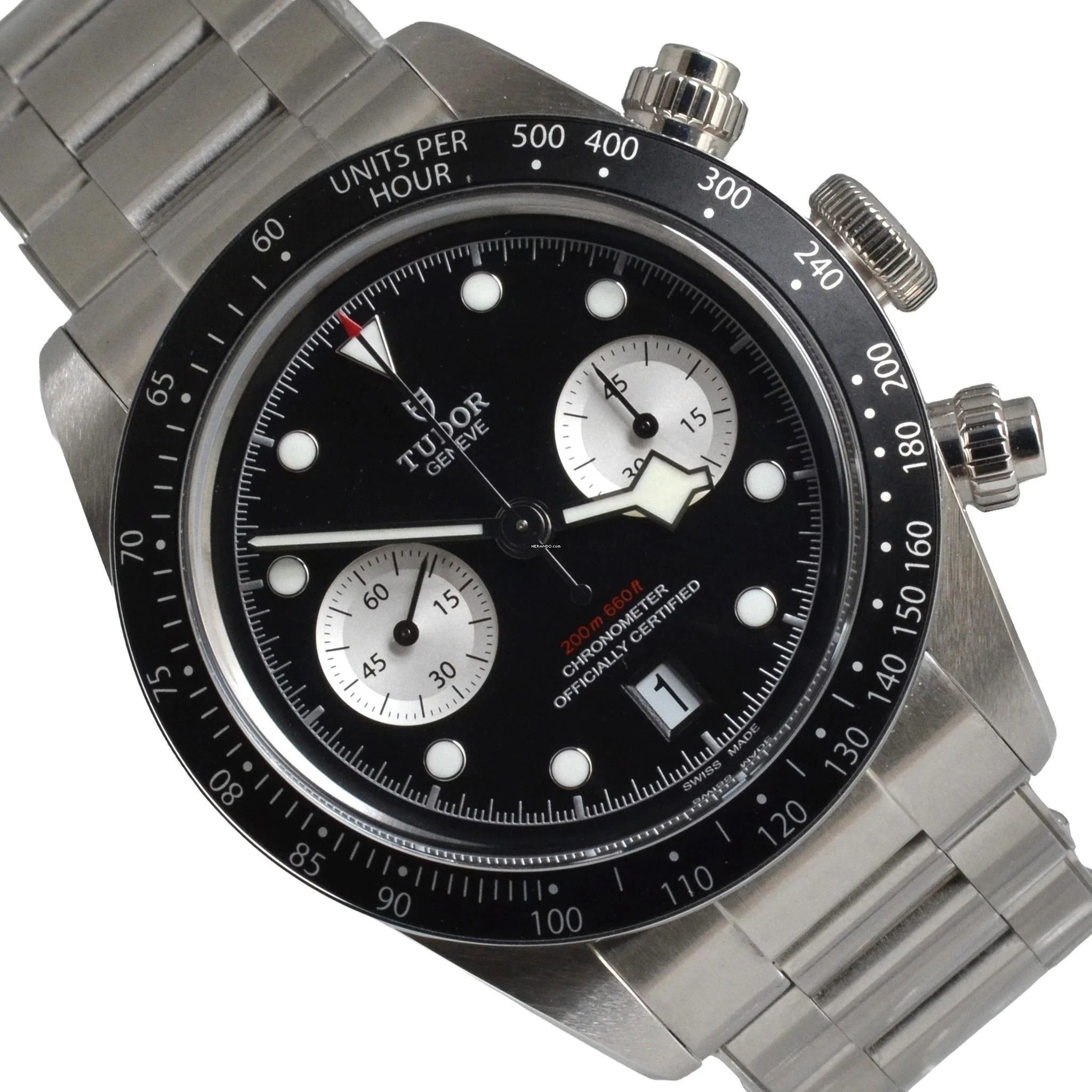  Tudor Black Bay Chrono Chronograph 79360N black dial Full Set like NEW 