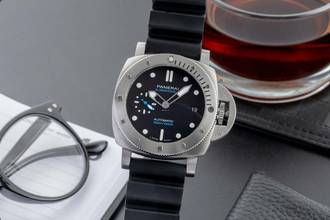 Thumbnail von Panerai Luminor Submersible Automatik Herrenuhr Ref. PAM00973 B&P