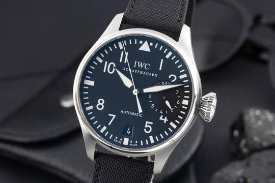  IWC Große Fliegeruhr Schaffhausen Big Pilot 7 Days Automatik Stahl Herrenuhr Ref. IW500401 