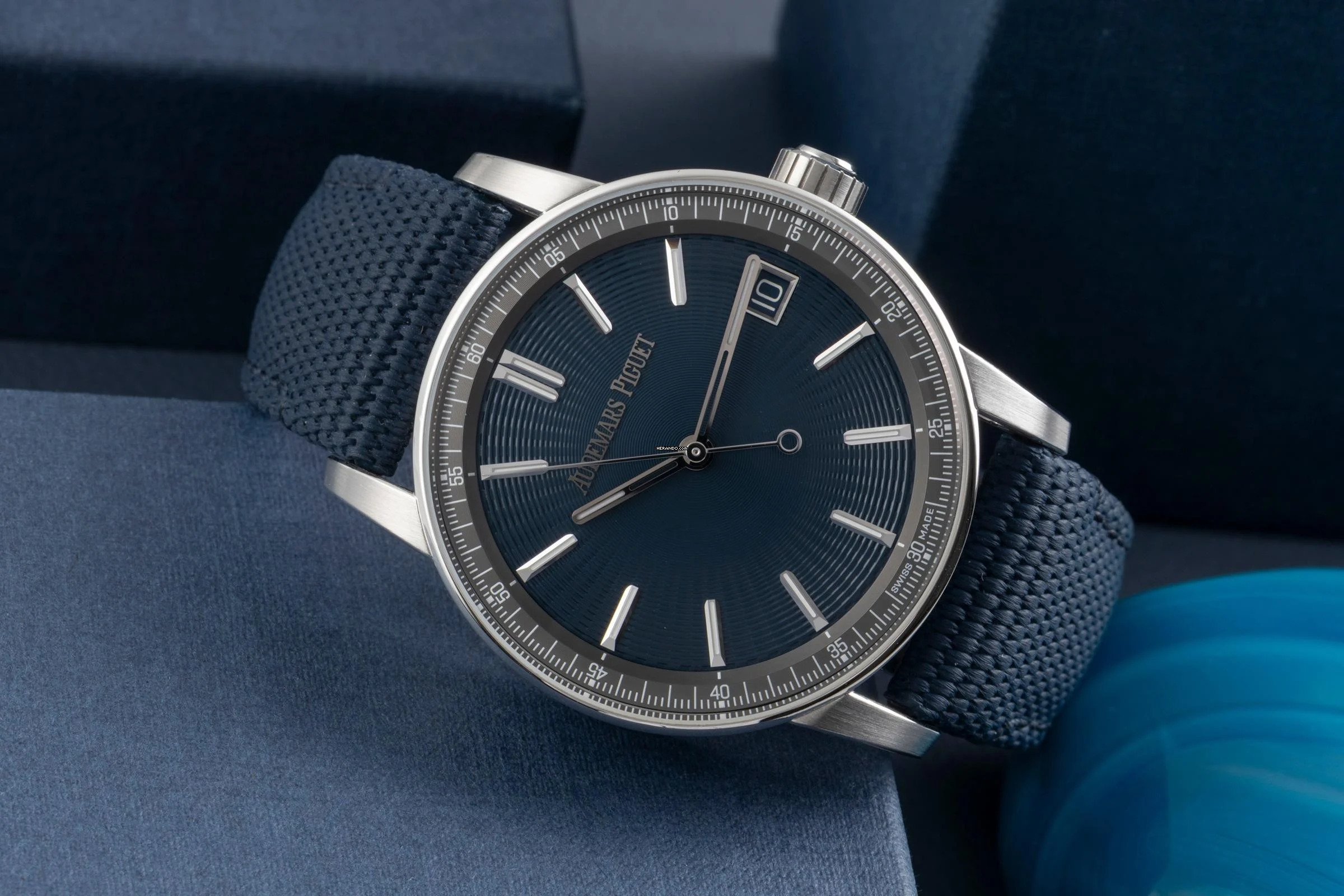 Thumbnail von Audemars Piguet Code 11.59 Blue Dial Ref.15210ST.OO.A348KB.01 B&P